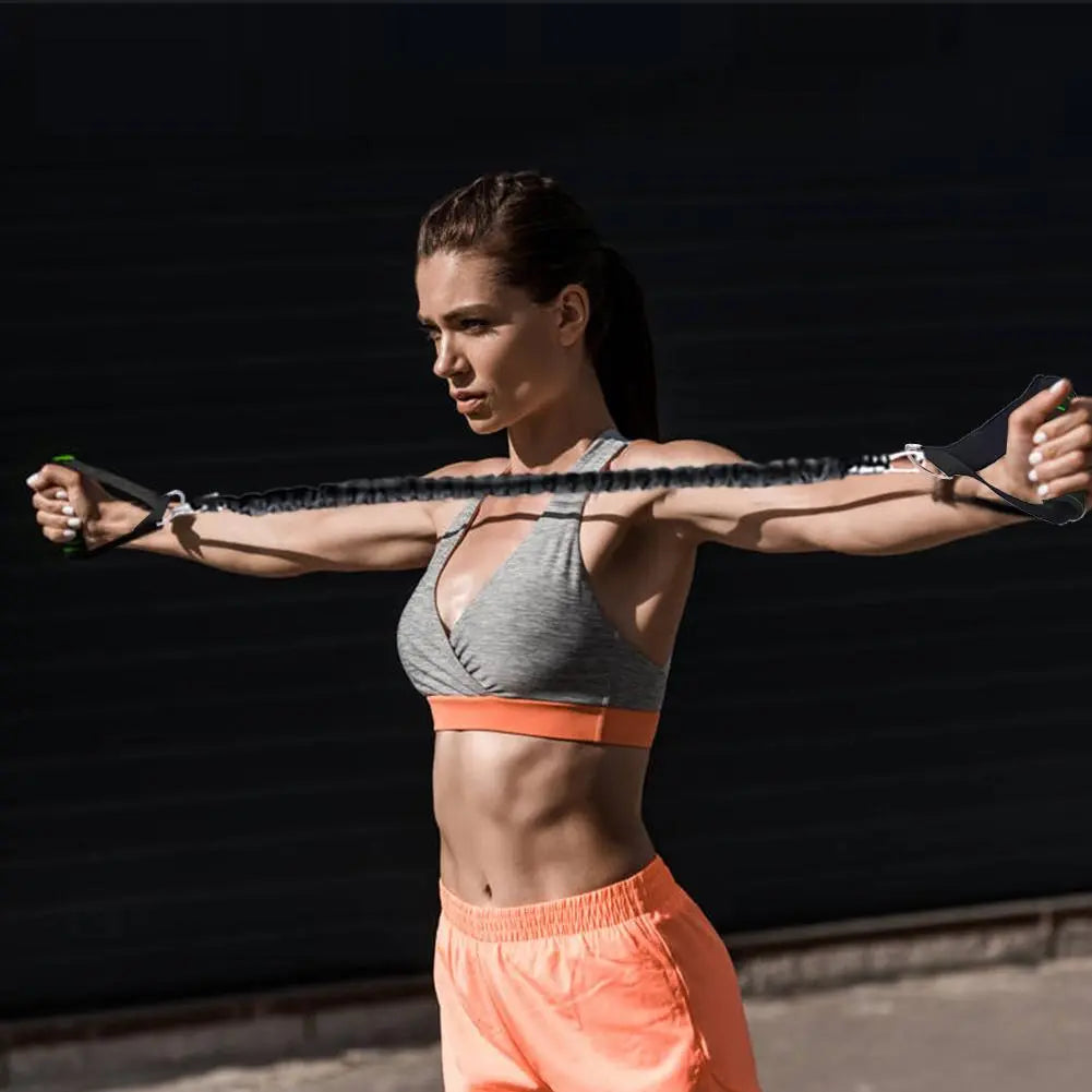 Sports Fitness Resistance Bands Stretching Strap Set