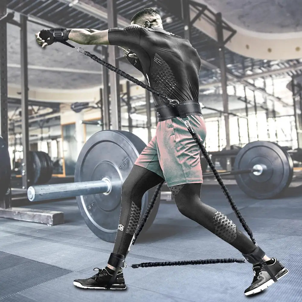 Sports Fitness Resistance Bands Stretching Strap Set