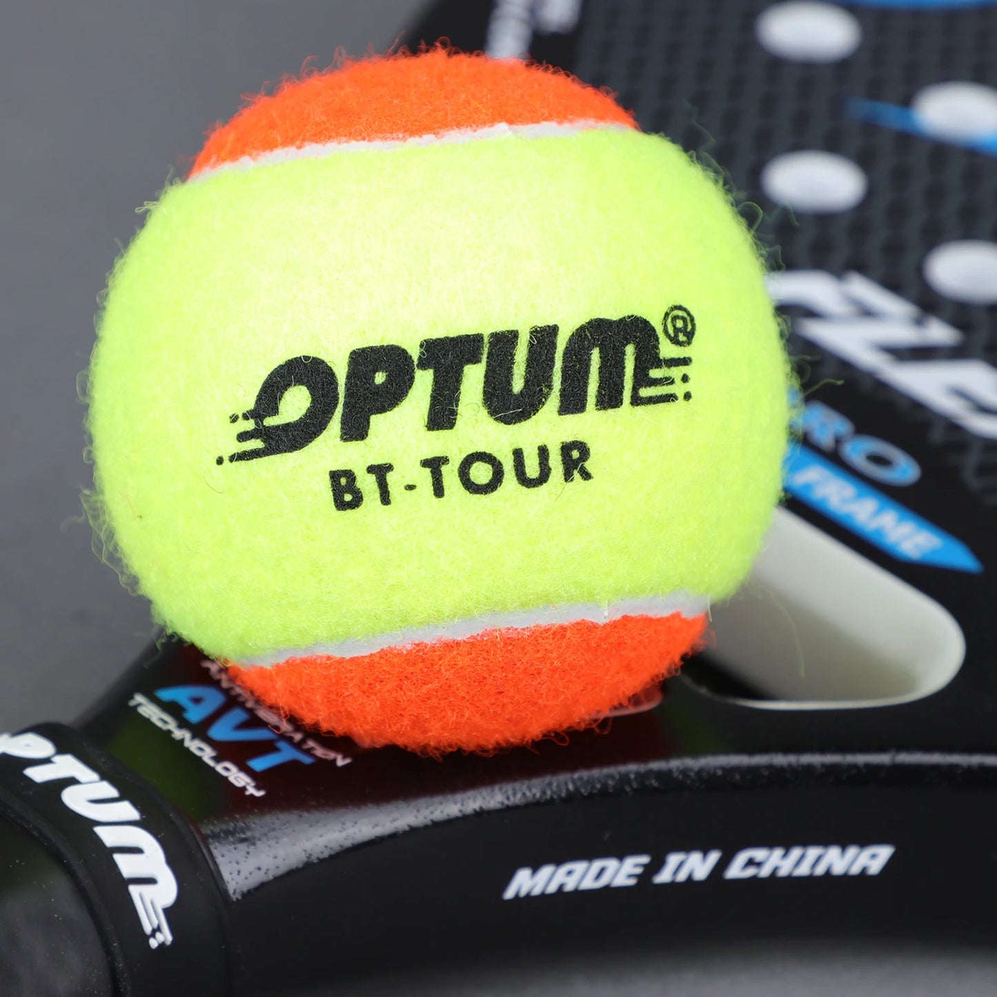 12pcs OPTUM BT-TOUR Tennis Balls With Mesh Shoulder Bag