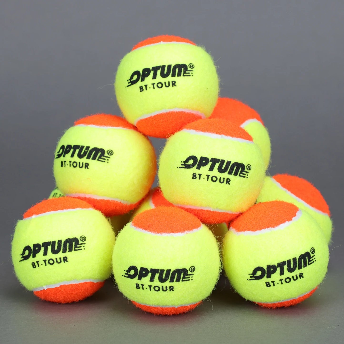 12pcs OPTUM BT-TOUR Tennis Balls With Mesh Shoulder Bag