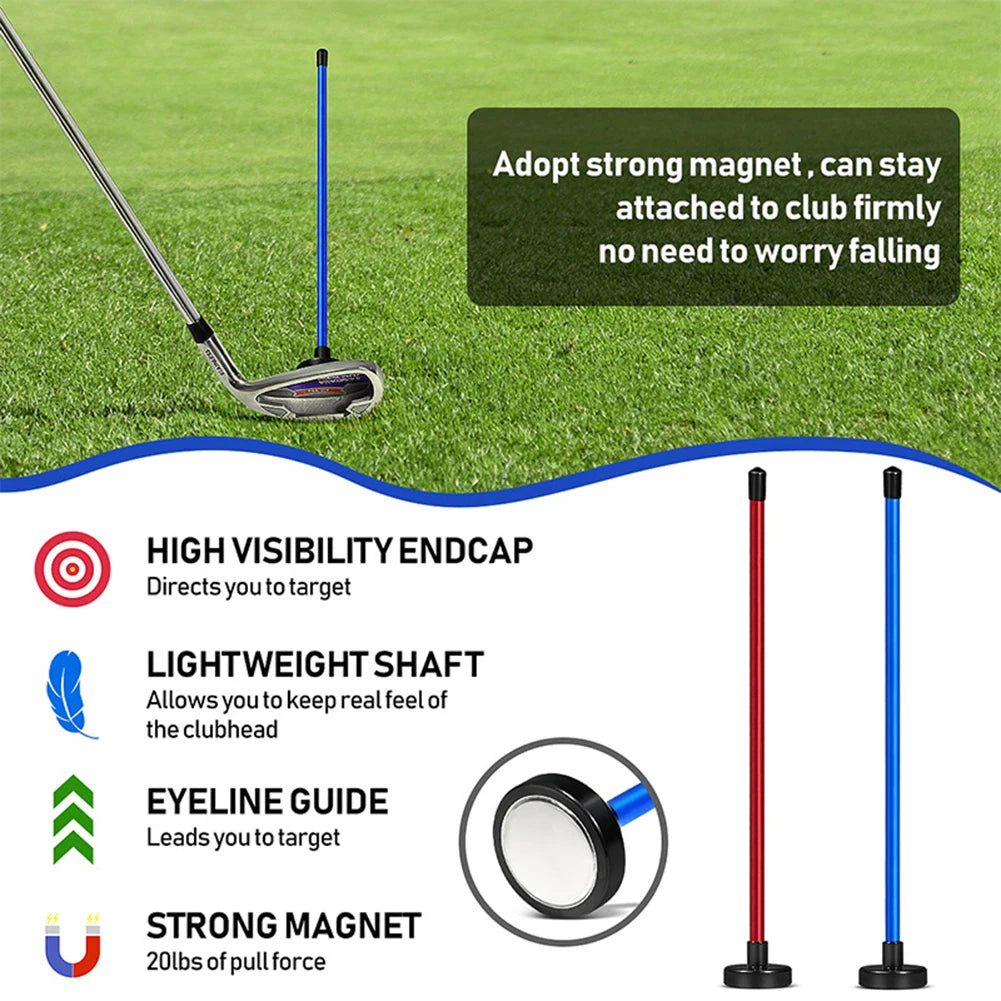 Magnetic Golf Swing Alignment Rod