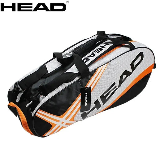 HEAD Tennis Rackets Bag Large Capacity 3-6 Pieces w/ Separate Shoes Bag