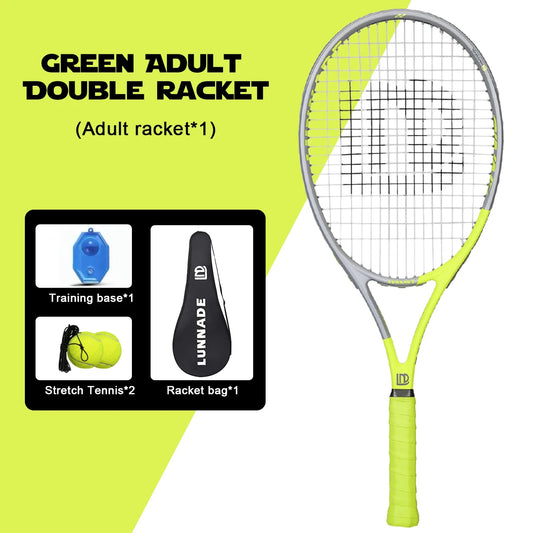 ALSPORT Tennis Carbon Racquet, Men, Women Beginners W/Bag