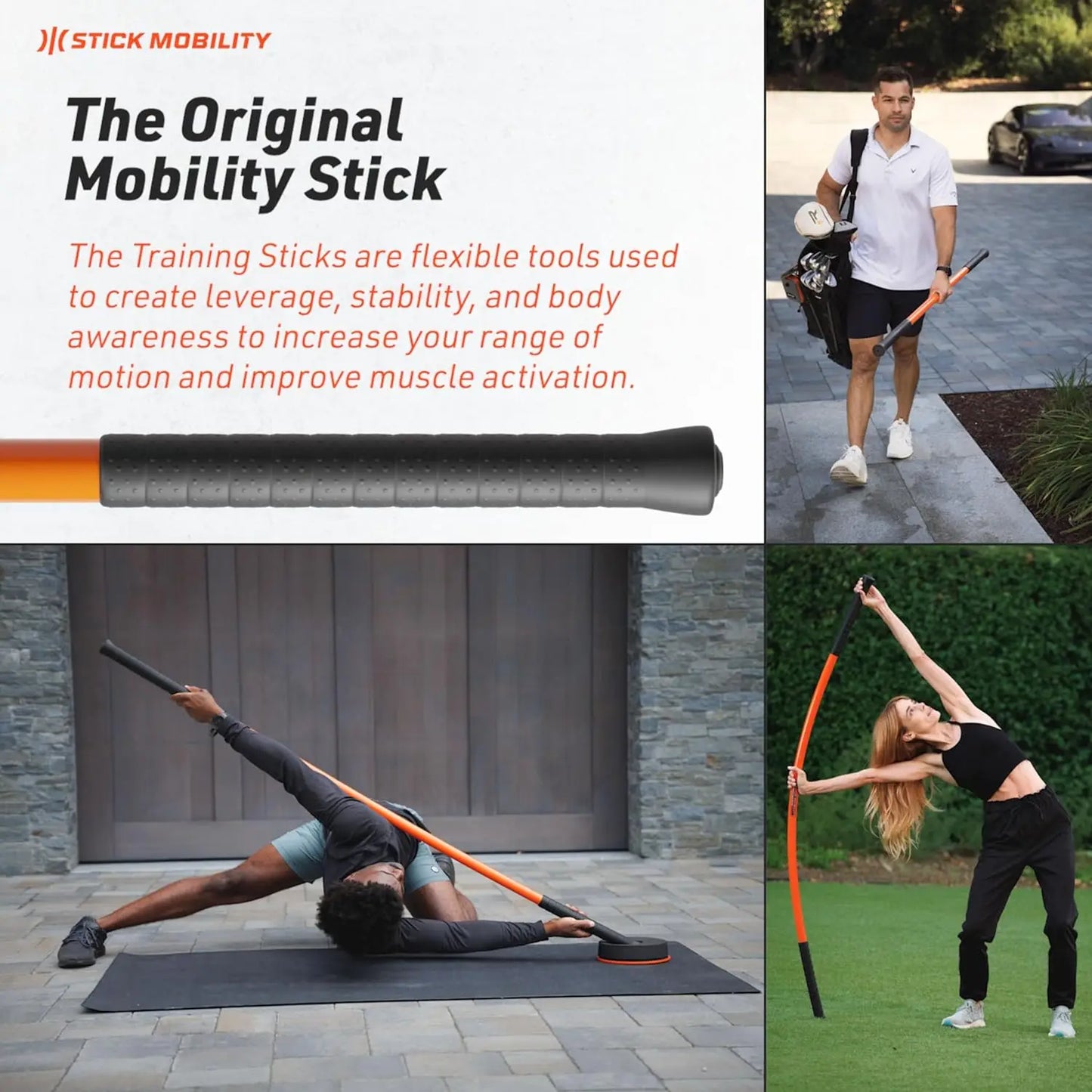 Mobility 3 Stick Training Bundle | Improve Flexibility, Mobility, and Strength with Active Stretching