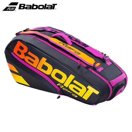 Original Babolat Tennis Racket Bag Aero Tennis Bag For 6 Tennis Rackets Men's Women's Large Capacity Tennis Backpack Sports Bag