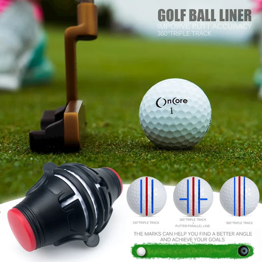 360 Degree Rotating Golf Ball Line Marker