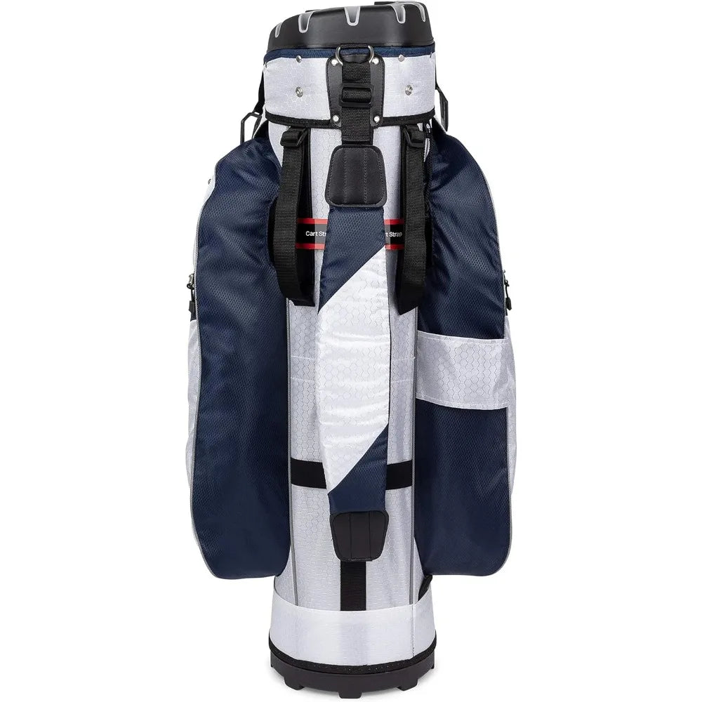 Founders Club Premium Cart Bag with 14 Way Organizer Divider Top