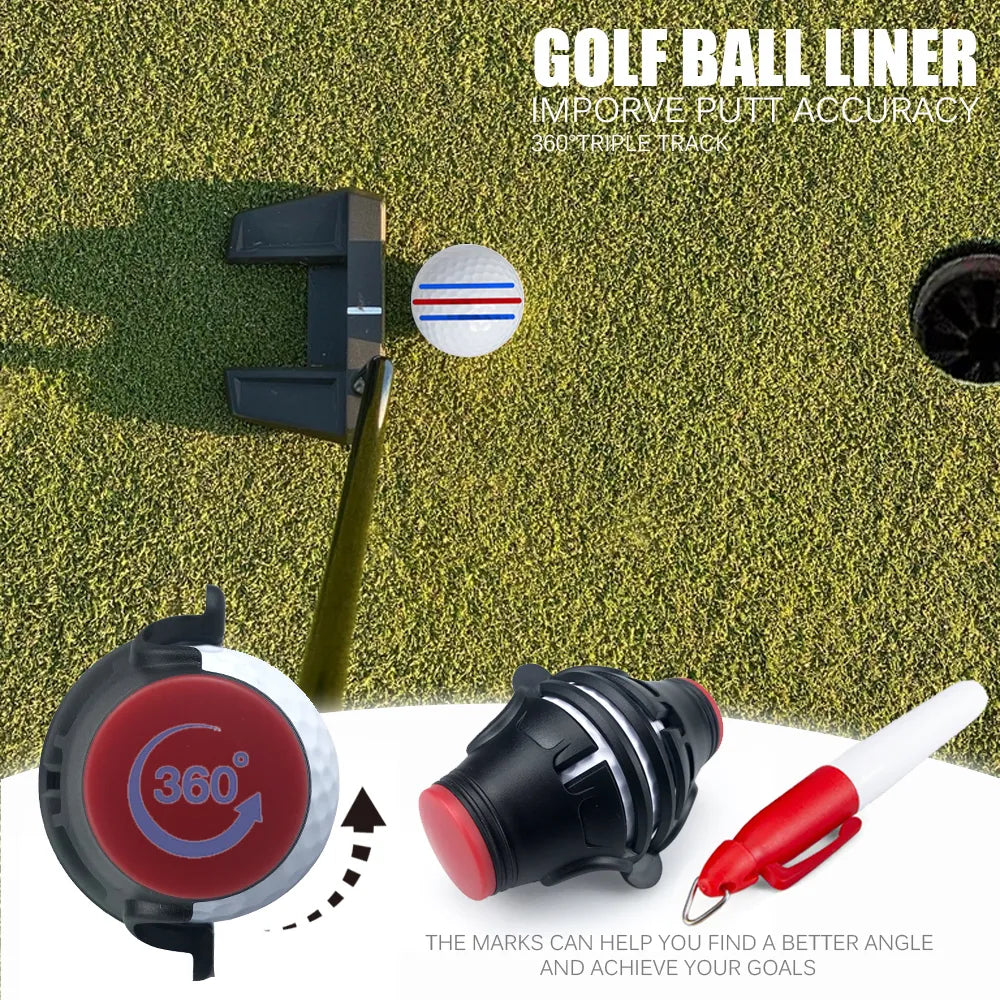 360 Degree Rotating Golf Ball Line Marker