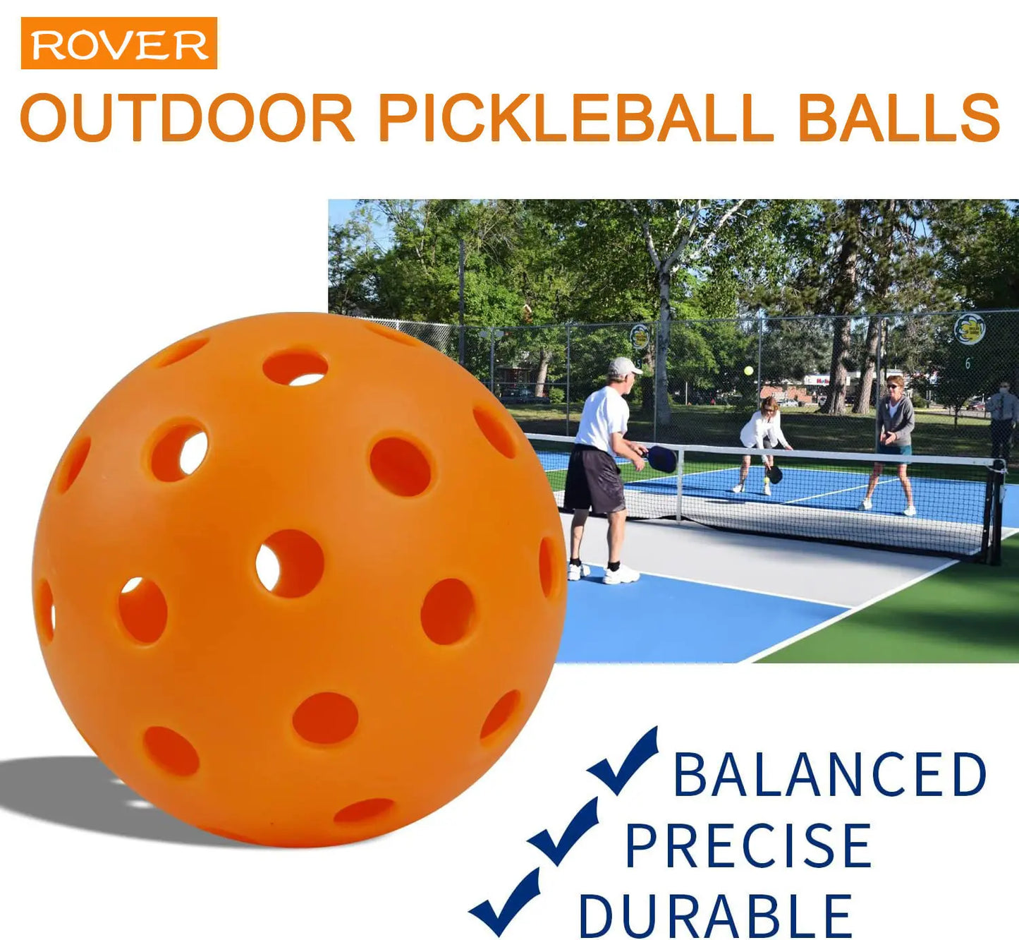 Pickleballs, 12, 40 Holes, Competition pickleballs