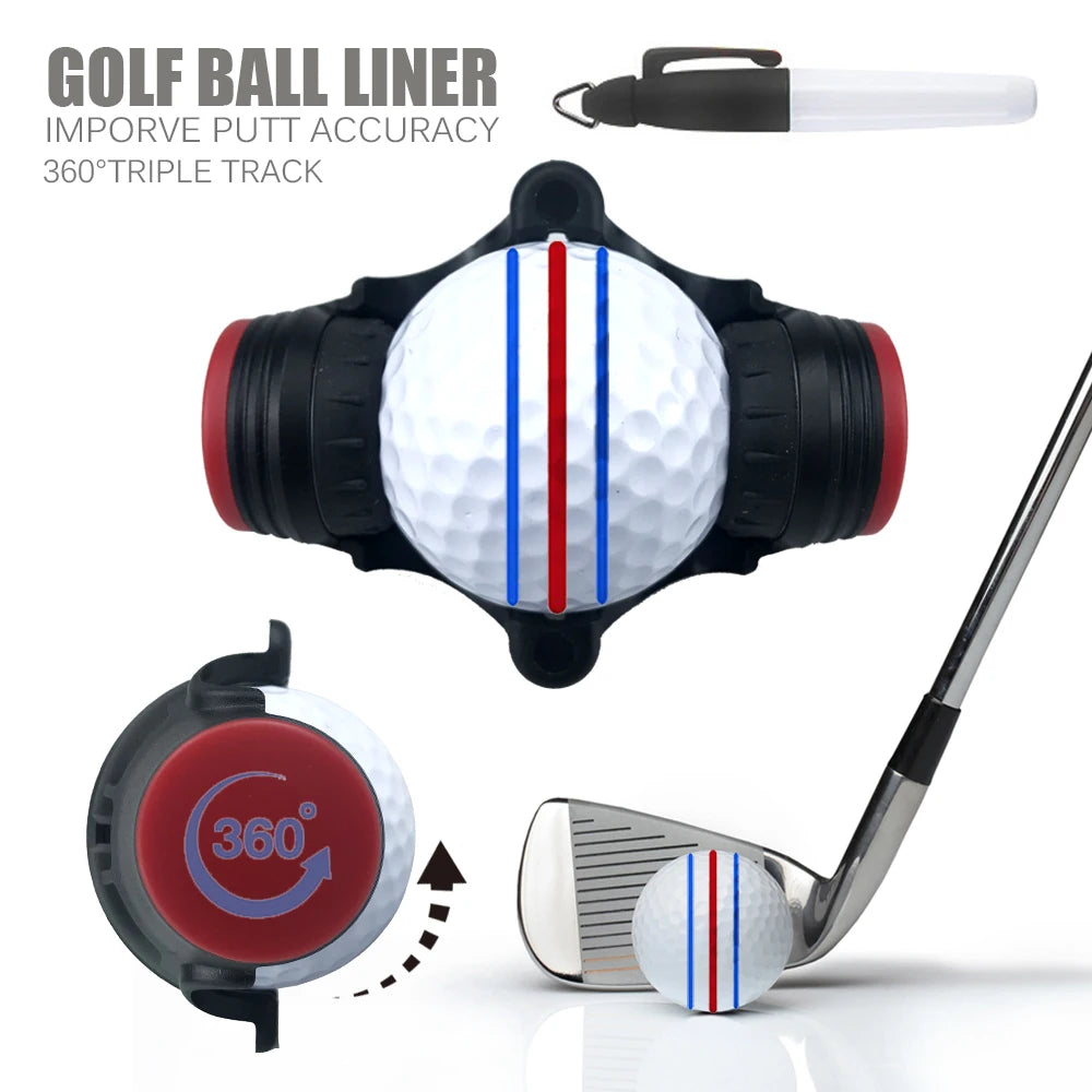 360 Degree Rotating Golf Ball Line Marker