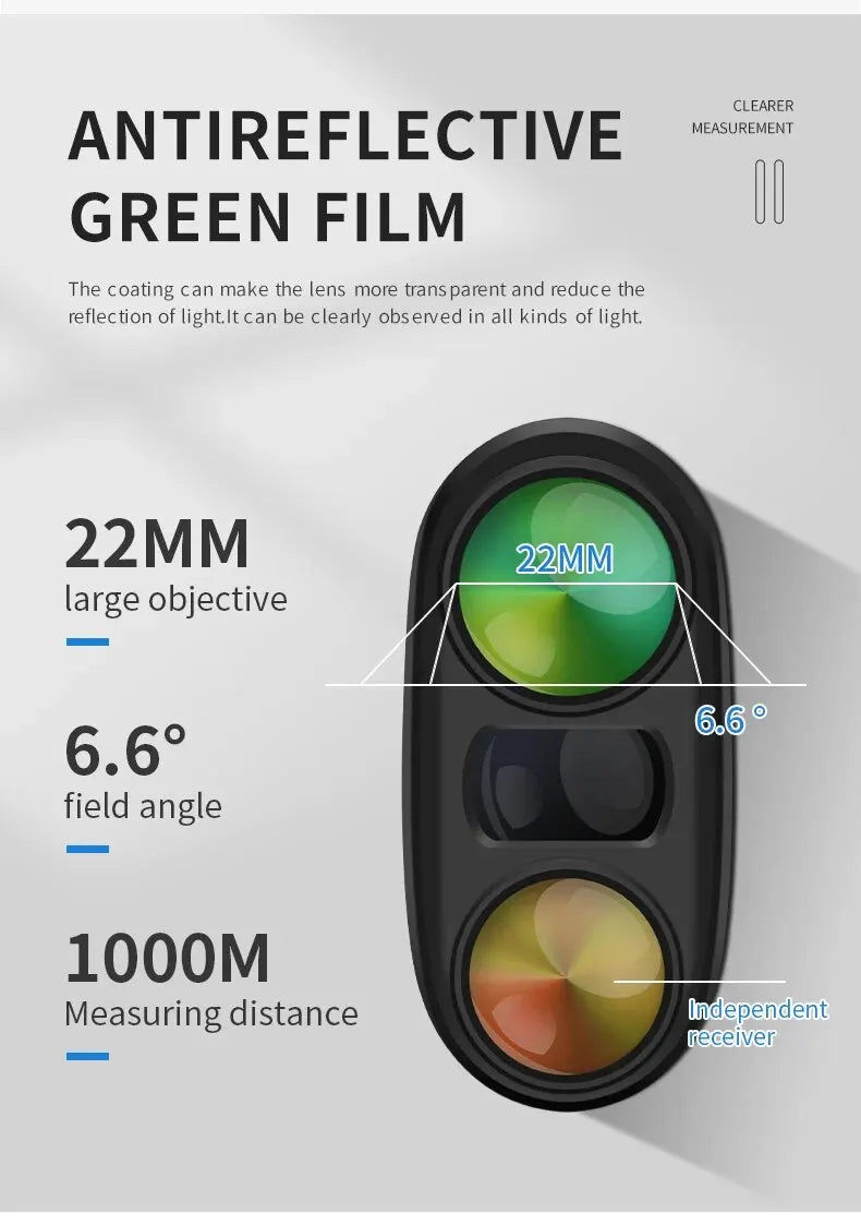 ARTBULL Laser Outdoor 1000yard Golf Rangefinder Speed Distance Meter Monoculars