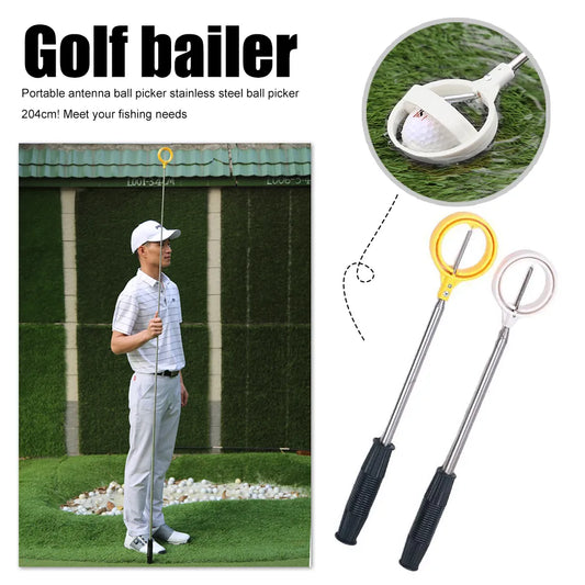 Telescopic Golf Ball Retriever - 8 Sections Stainless Steel