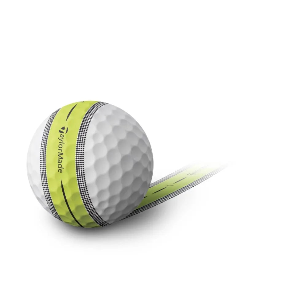 TaylorMade Tour Response Stripe Golf Ball, Set of 12, White