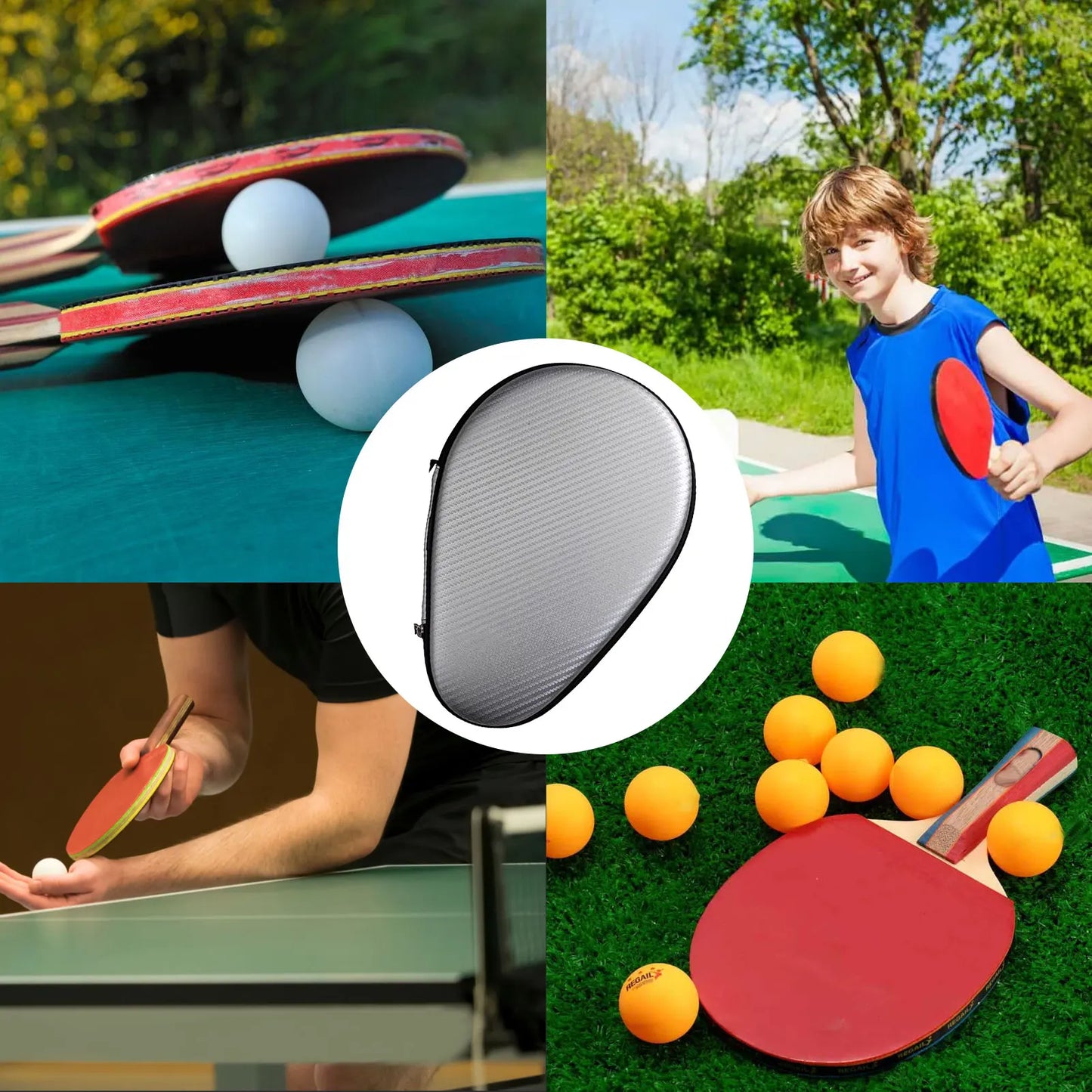 Waterproof Portable Table Tennis/Pickleball Racquet Case