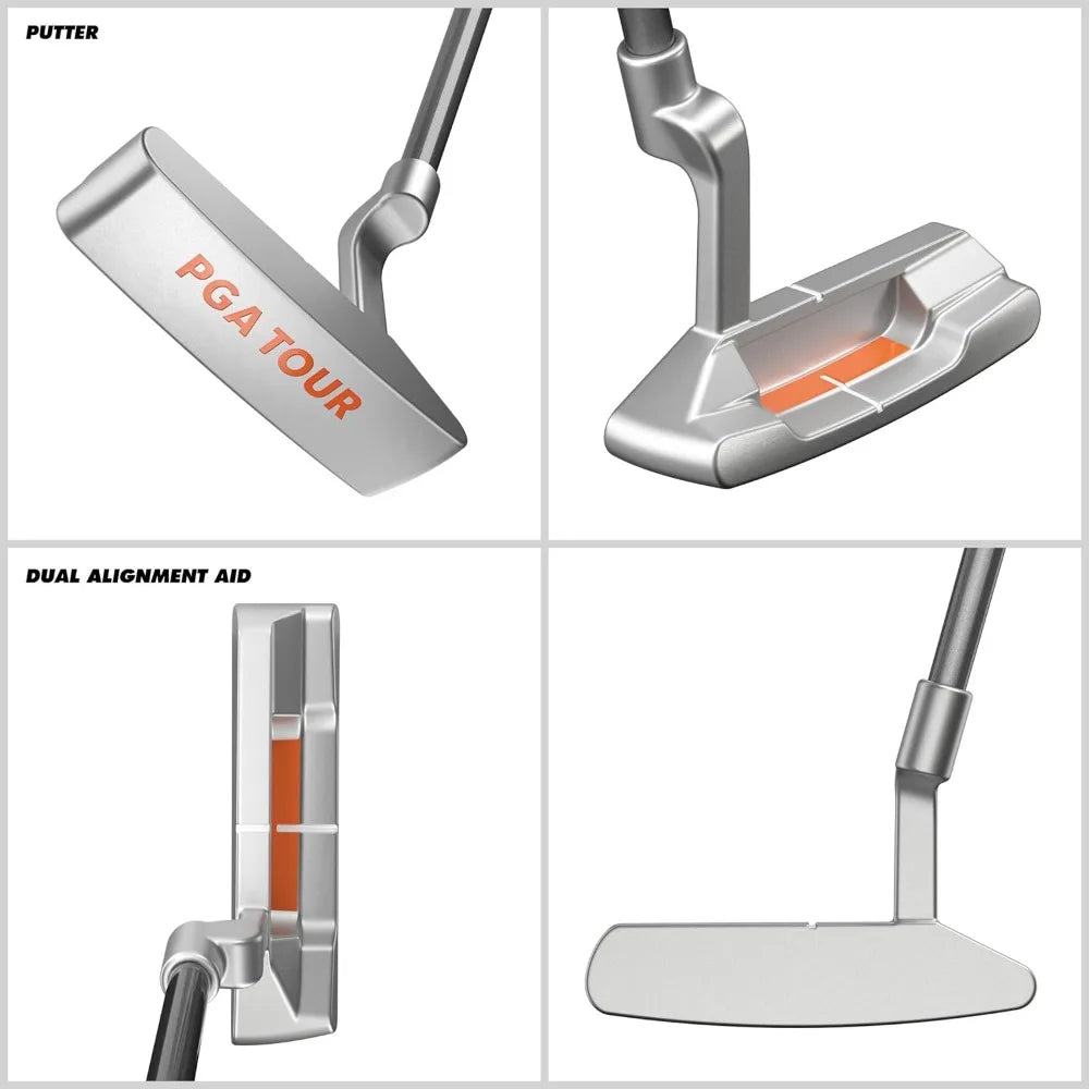 G1 Series Orange Kids 10-Piece Golf Club Set