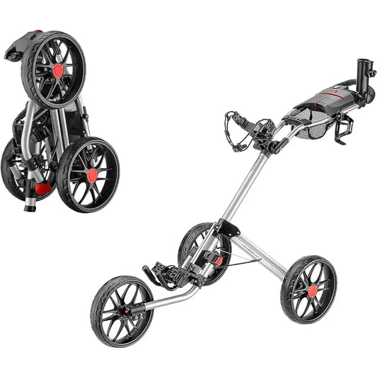 15.3 V2 - Deluxe Quad-Fold Golf Push Cart