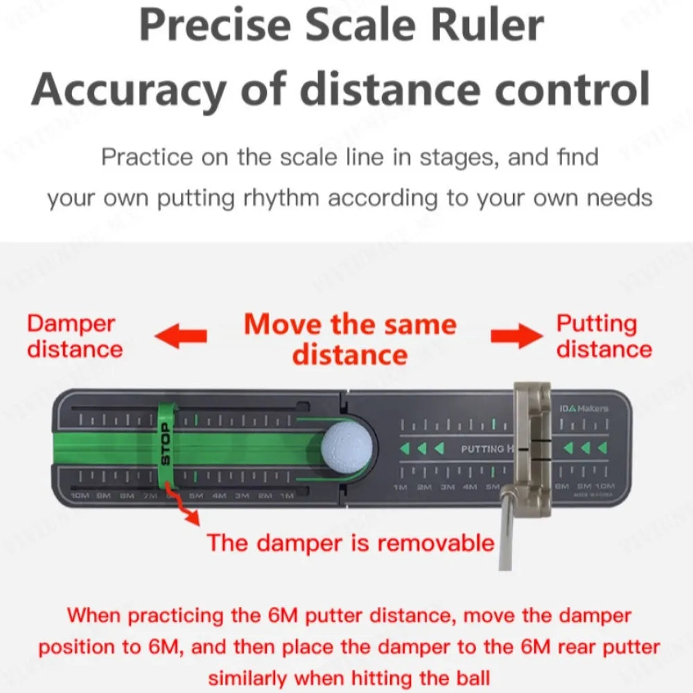 Golf Distance Putting Precision Drill